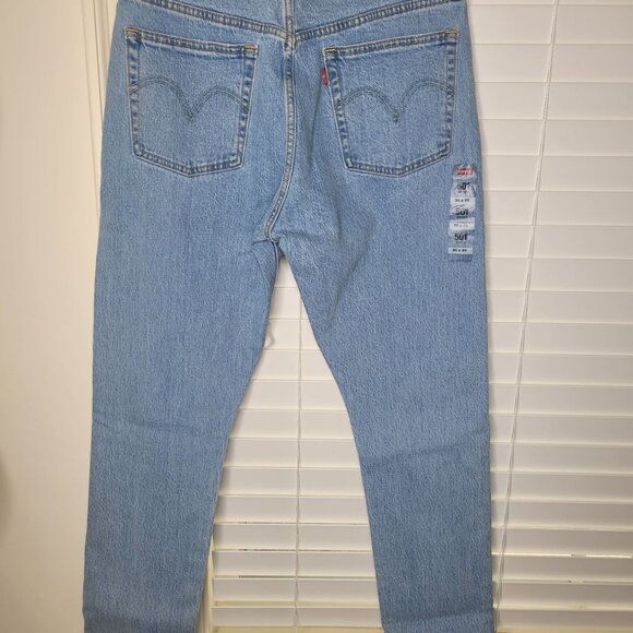NEW Levis 501 Womens Skinny Jeans Light Blue 30x30 Blockcore normcore groupcore - Picture 2 of 4
